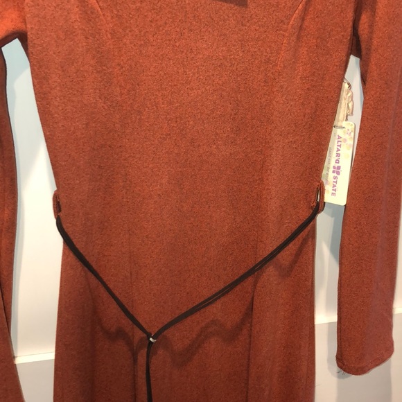 NWT Altar’d State Orange Long Dress - Picture 4 of 7